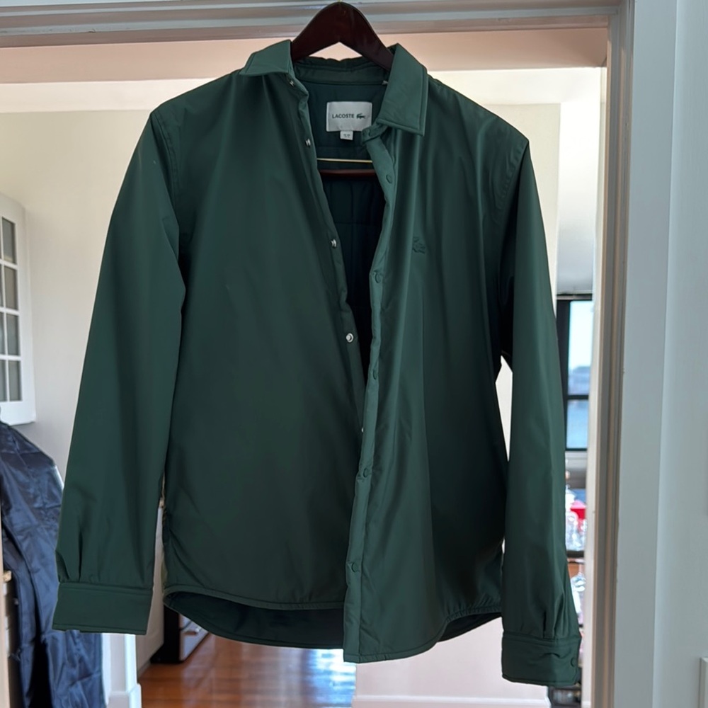 Lacoste Green Lightweight Shirt Jacket
